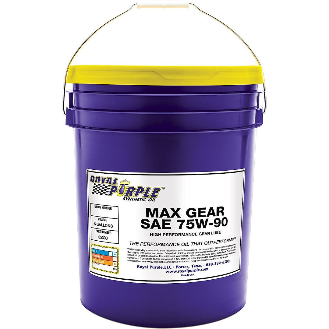 Royal Purple 05300 Max Gear SAE 75W-90 Oil, 5 Gal