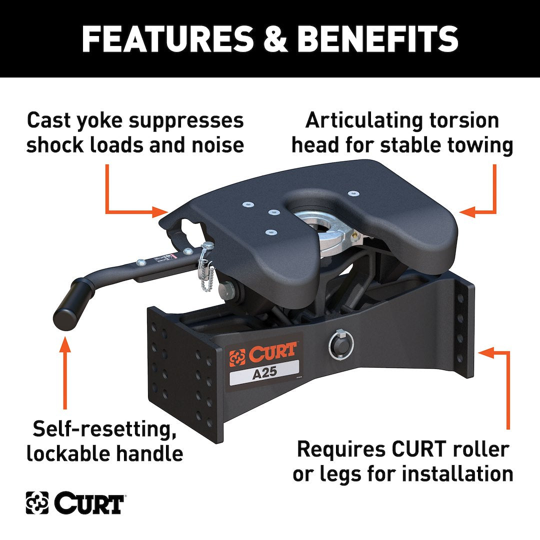 Curt 16580 Fifth Wheel Trailer Hitch Head - image 2