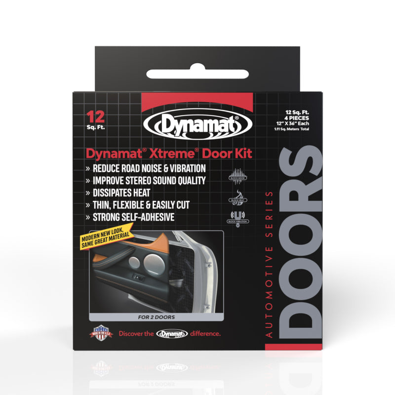 Dynamat 10435 Four-Piece Self-Adhesive Door Sound Damping Kit - image 1