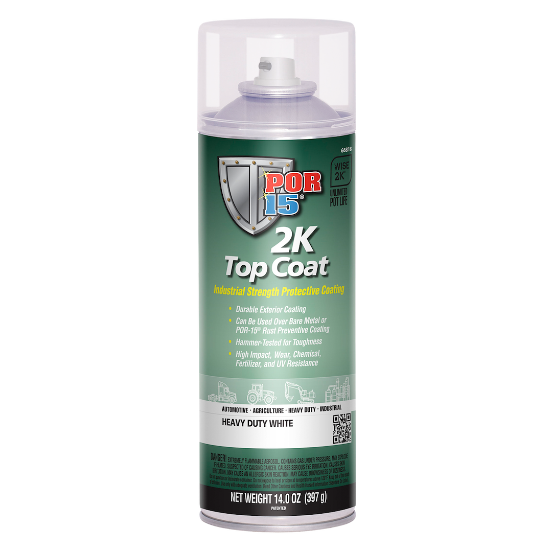 POR-15 66818 2K Protective Top Coat, 500 mL Aerosol