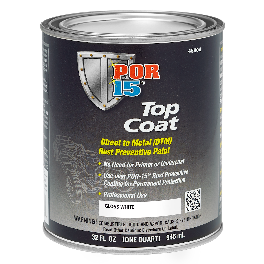 POR-15 46804 White Top Coat, Quart
