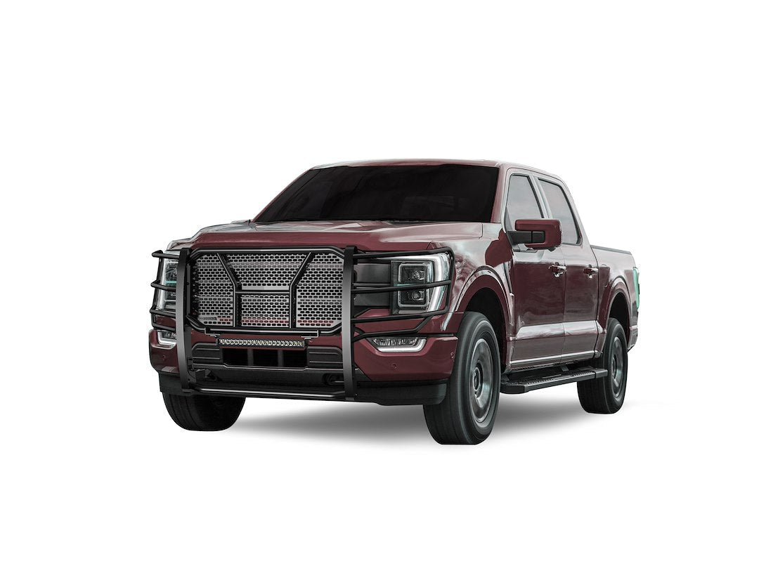 Black Horse Offroad Rugged Series Steel Grille Guard RU-FOF116-B-K2 - image 4