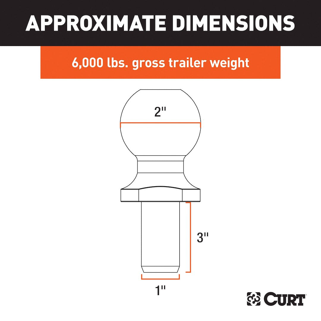 Curt 40020 Trailer Hitch Ball - image 4