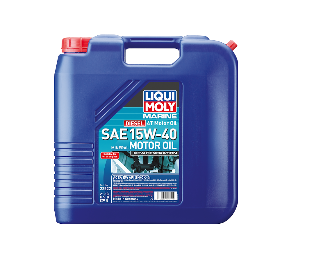 Liqui Moly 22522 Marine Diesel 4T 15W-40 Synthetic Oil
