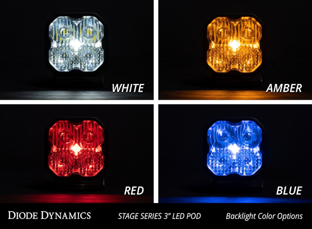 Diode Dynamics Dd6886p White LED Flood/Spot Pod Pair