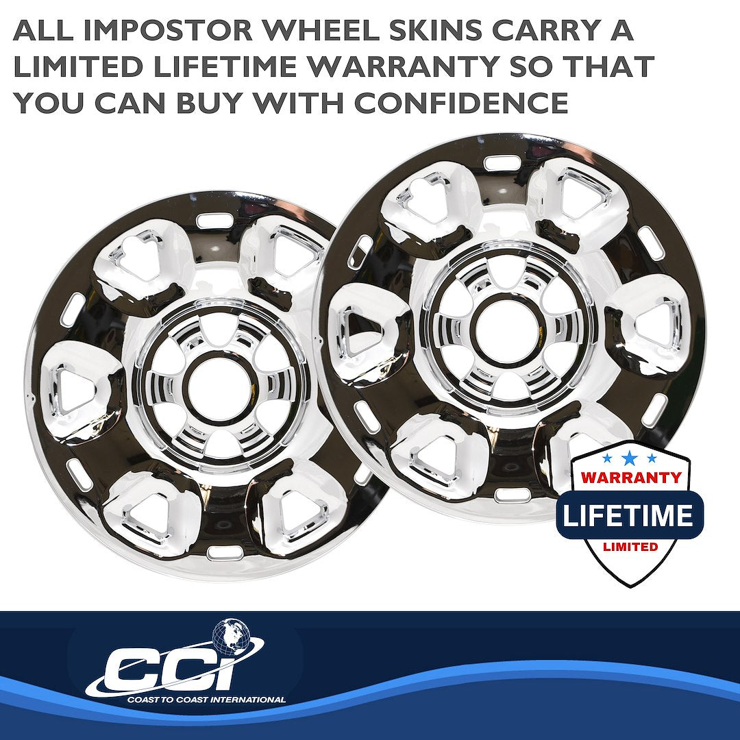 Coast To Coast IMP101X Chrome 17-Inch Impostor Wheel Skins - image 3