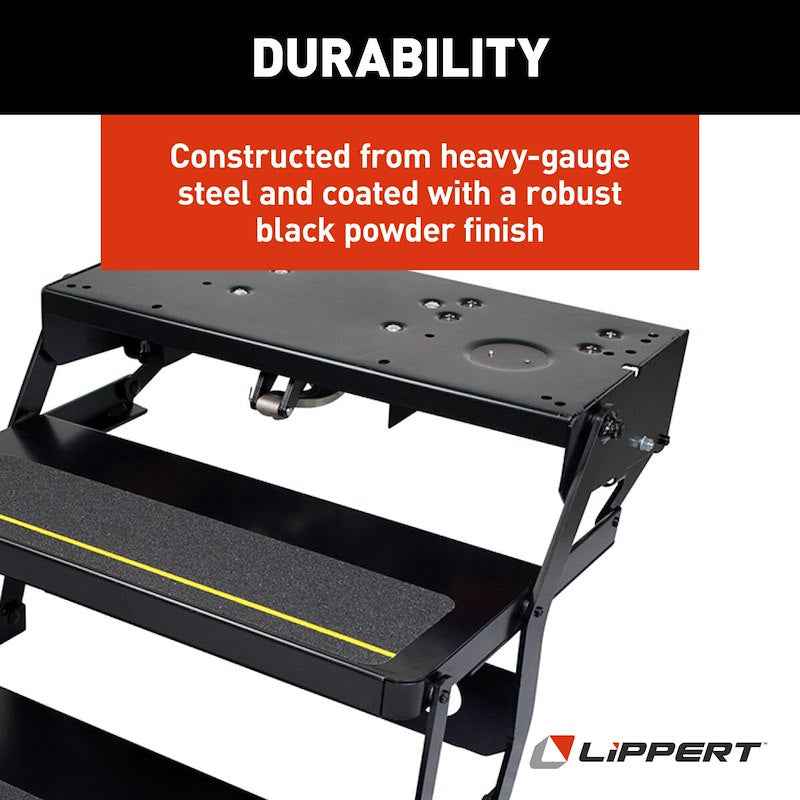 Kwikee Platinum Double Electric RV Step – Part #372558