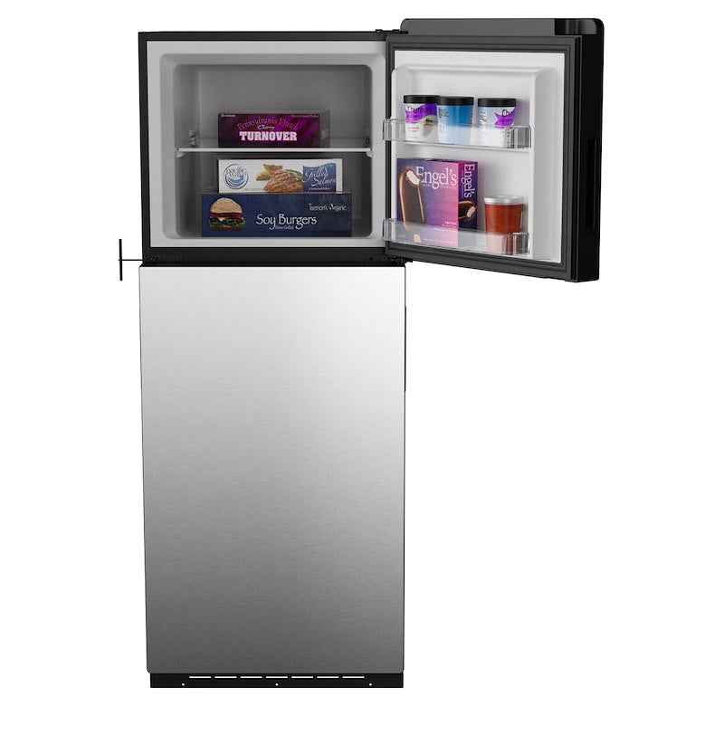 GE Profile 8.3 Cu. Ft. 12V DC Refrigerator – Stainless Steel Glass Finish PPV08R5YRSS
