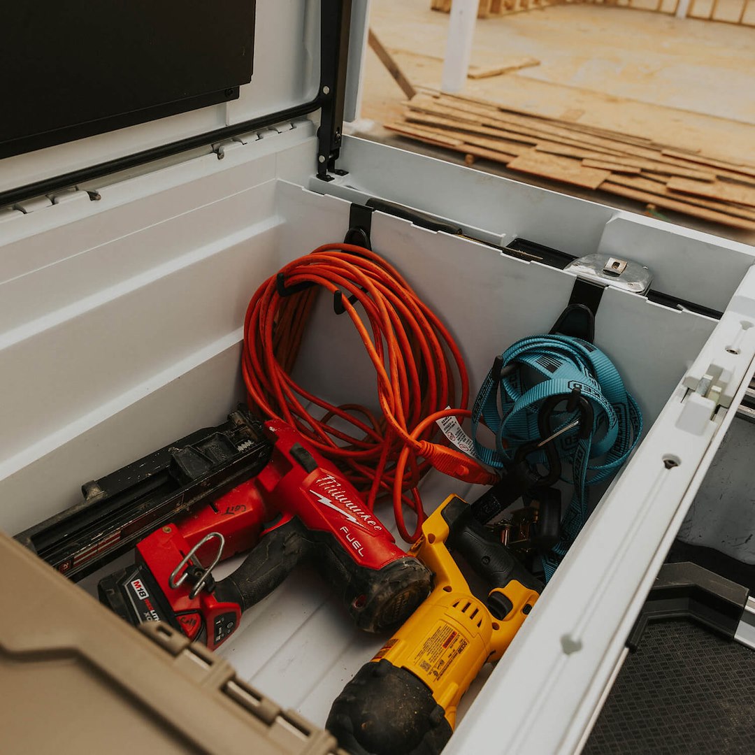 Decked Atb-Hook Black Steel Tool Box Organizer Hooks