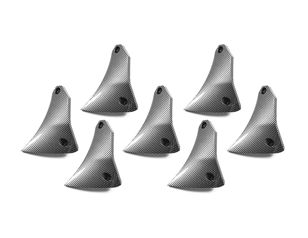 Grid Wheels 129CAINL Carbon Fiber-Look Spoke Inserts, Set of 7