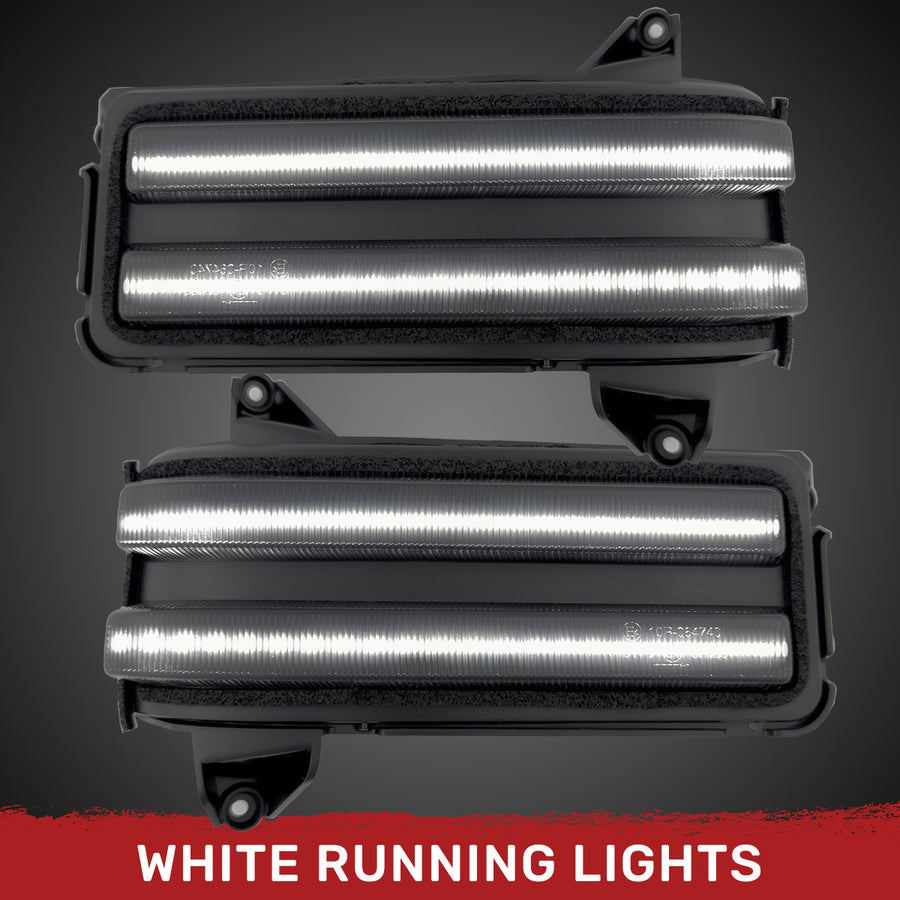 Recon 264253bk Smoked Mirror Turn Light for Silverado/Sierra