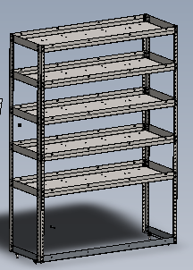 Masterack 027543kp Van Storage Shelf Unit