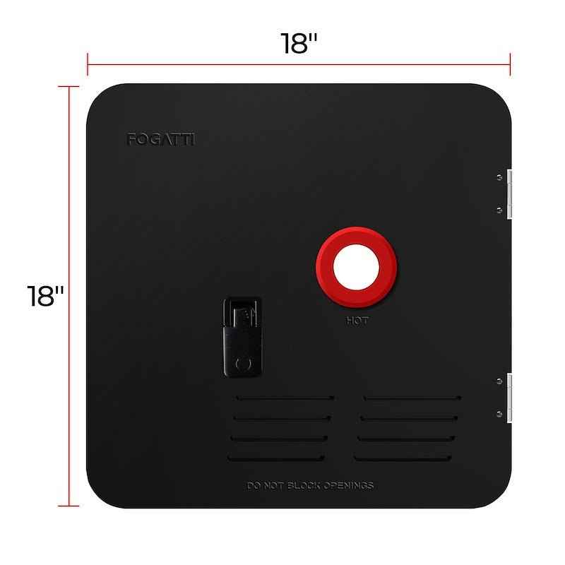 18" x 18" Black Steel Access Door – Conversion Kit for Fogatti FSBD-1818/BLACK