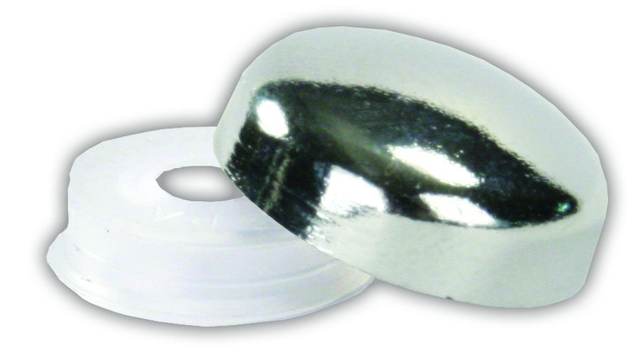 JR Products Screw Cover (20405) – Color: Silver