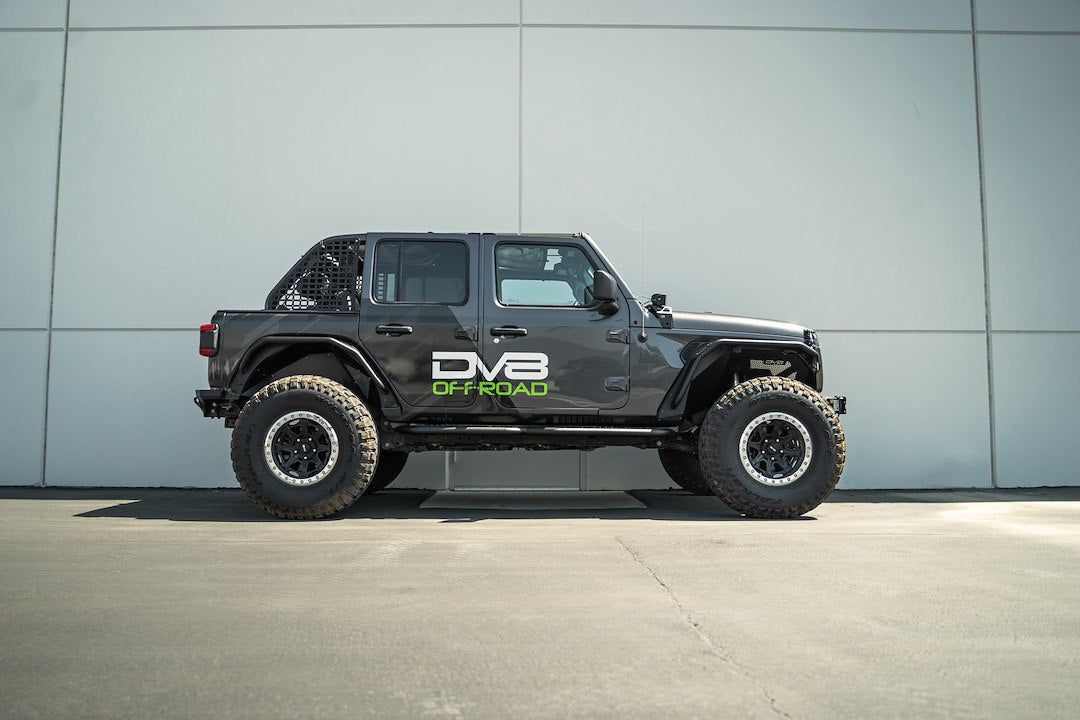 DV8 Offroad SRJL-08 OE Plus Four-Door JL Step Bars