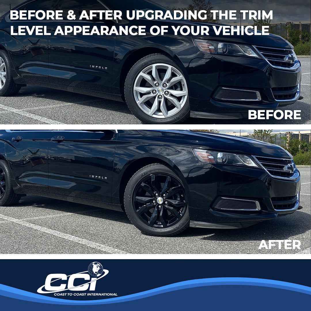 Coast To Coast IMP407BLK Black Impala Impostor Wheel Skins