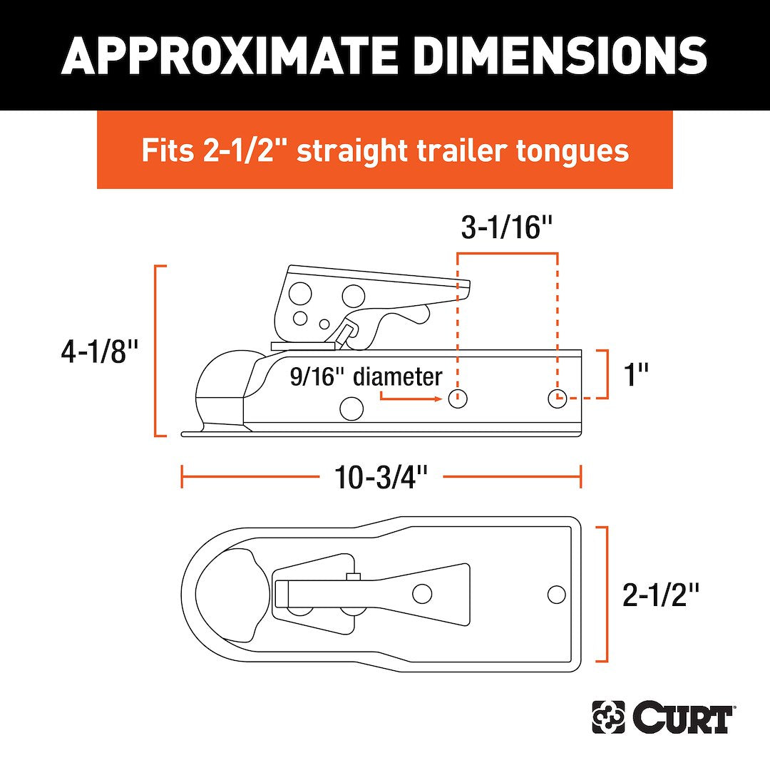 Curt 25135 Trailer Coupler - image 6