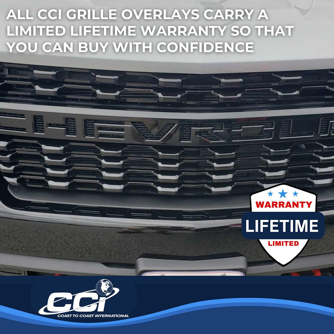 Coast To Coast GI167BLK Black Silverado Six-Bar Overlay - image 3