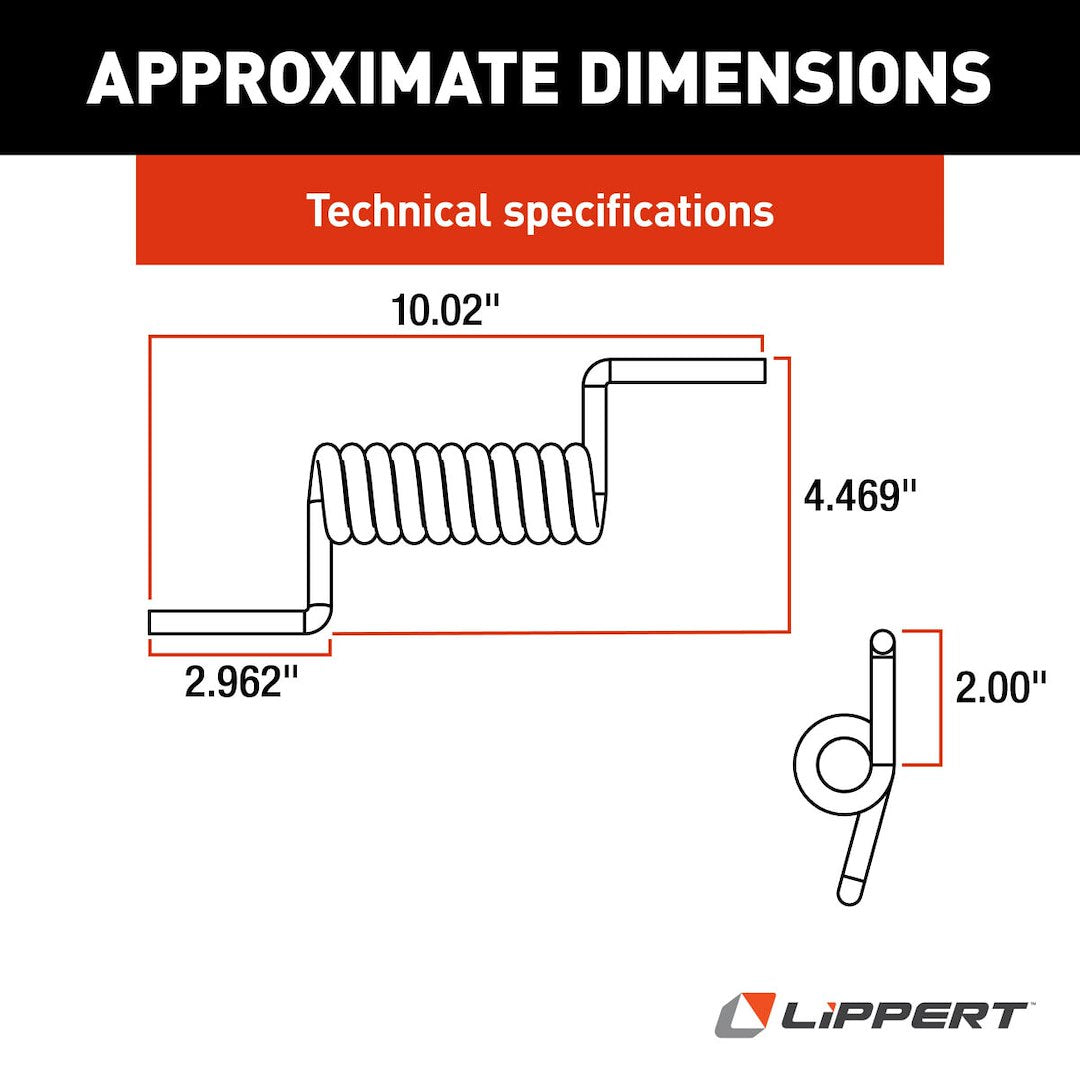 Lippert Components 133633 Door Hinge Spring - image 2