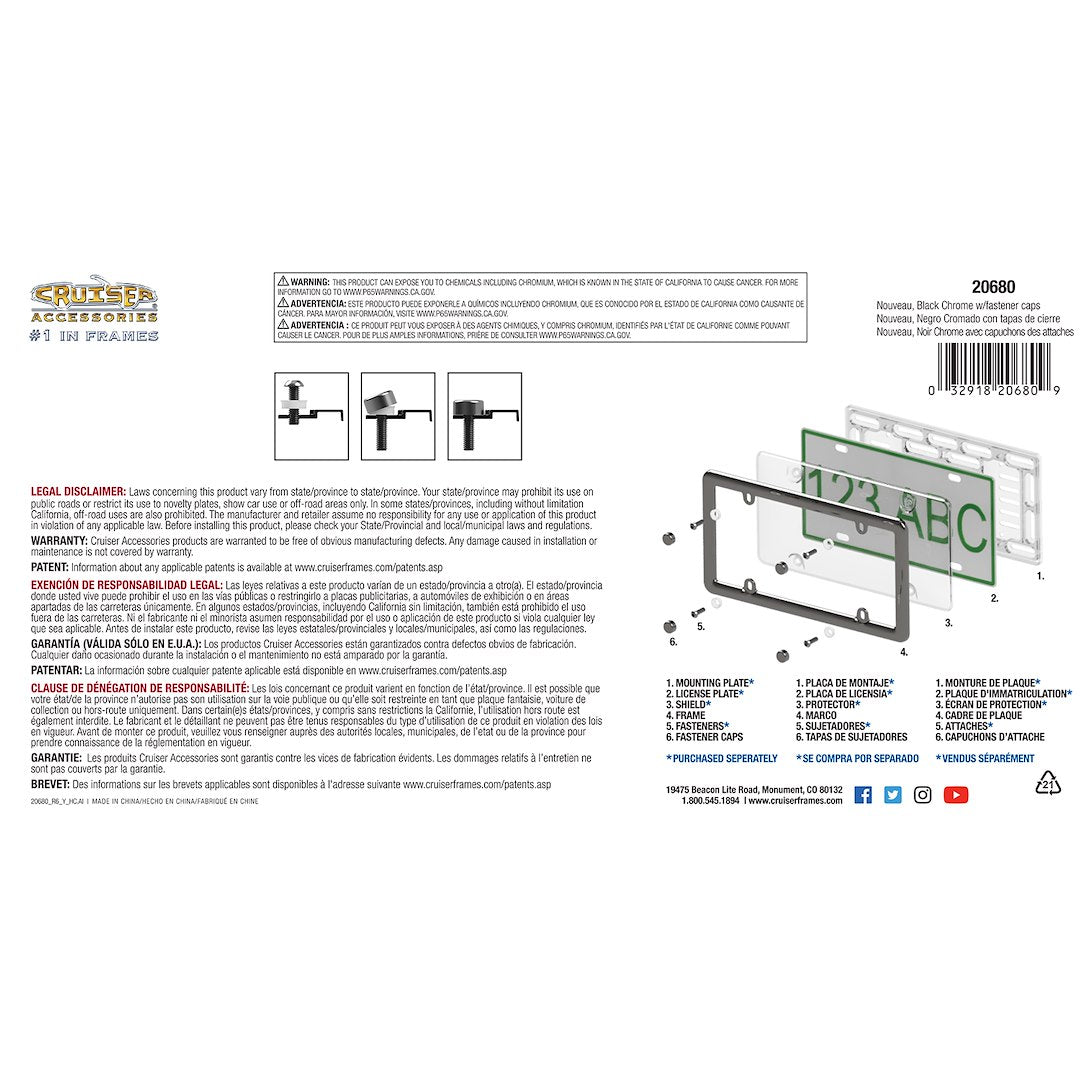 Cruiser 20680 License Plate Frame - image 3