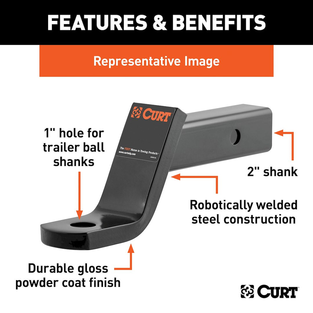 Curt 45270 Trailer Hitch Ball Mount - image 2