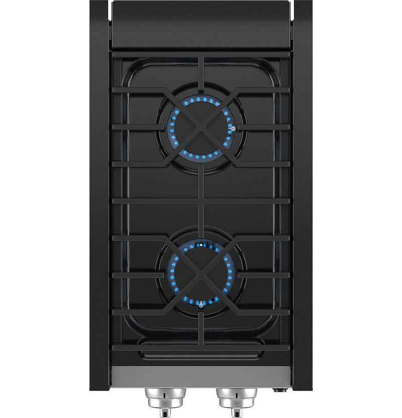 GE Profile PLU612RTSS RV Propane Cooktop 12" 2 Burner – Piezo Ignition 12V