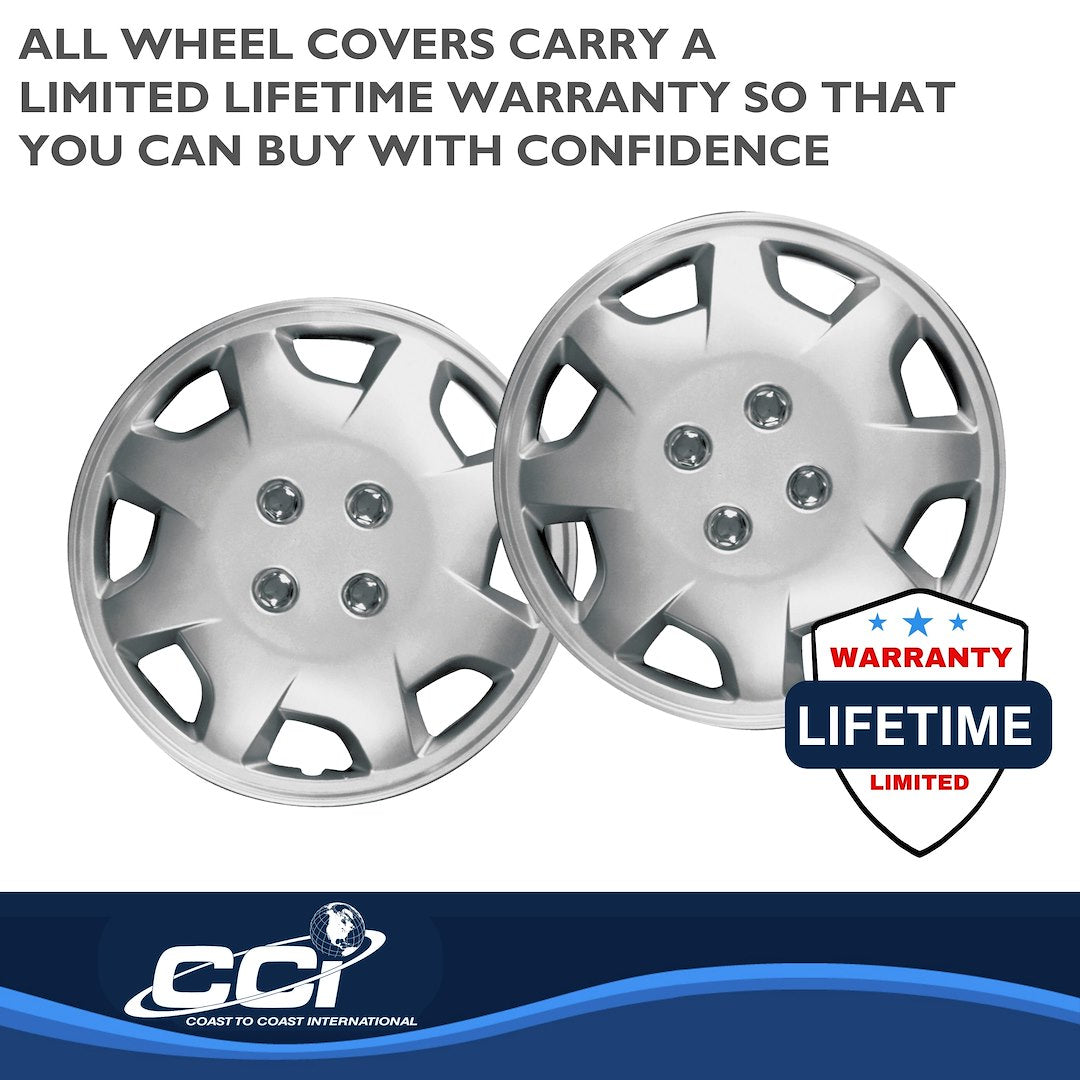 Coast To Coast 12415S Accord 15-Inch Silver Wheel Covers - image 3
