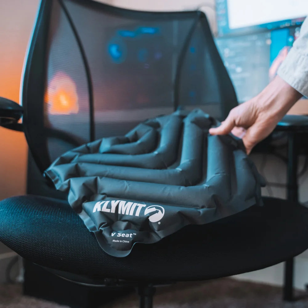 Klymit 12VSGR02B V Seat Inflatable Cushion