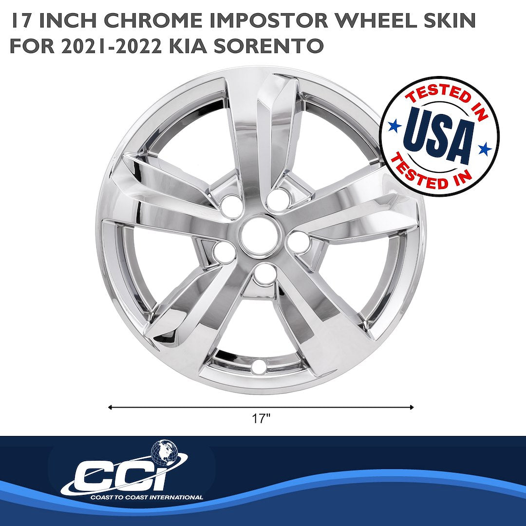 Coast To Coast IMP475X Sorento Chrome 17-Inch Wheel Skin - image 3