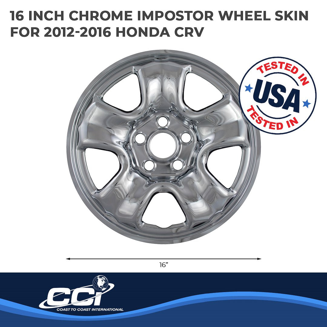 Coast To Coast IMP86X Chrome 16-Inch CR-V Wheel Skins - image 3