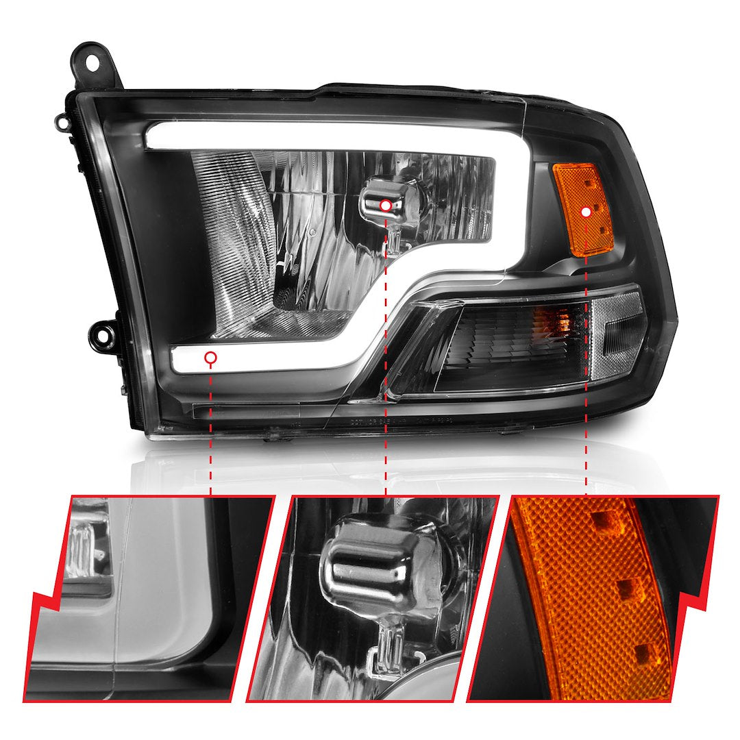 ANZO USA Crystal Reflector Beam Halogen Sealed Beam Headlight Assembly 111515 - image 2