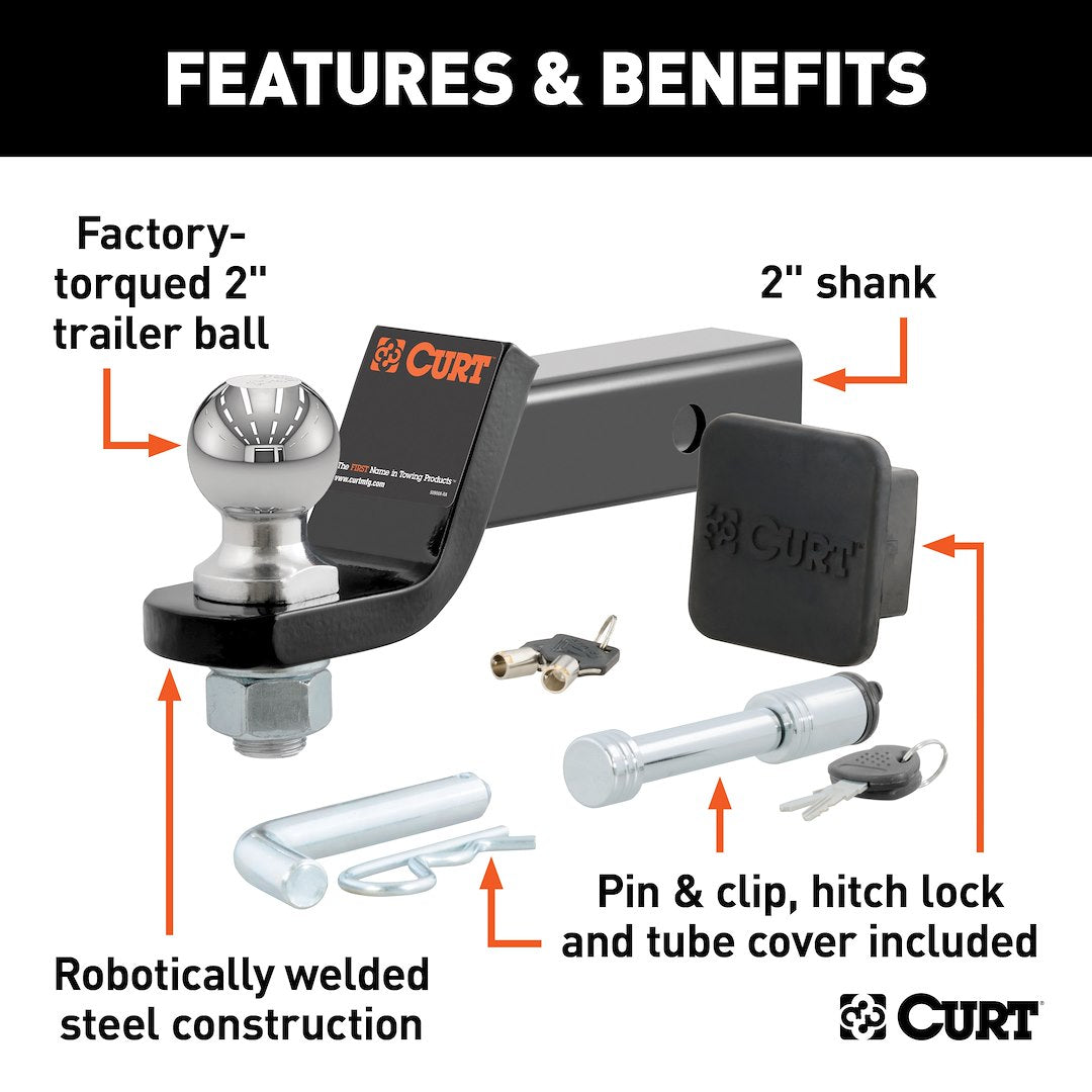 Curt 45534 Trailer Hitch Accessory Kit - image 2