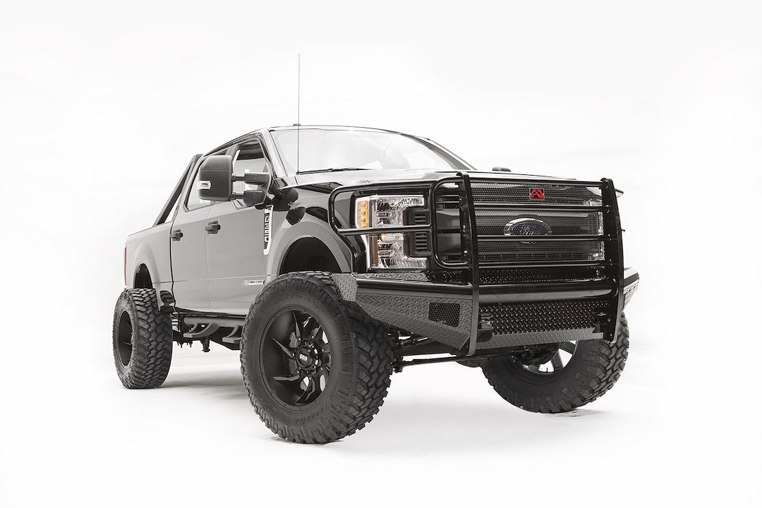 Fab Fours FS17-S4160-1 Black Steel Bumper for Ford
