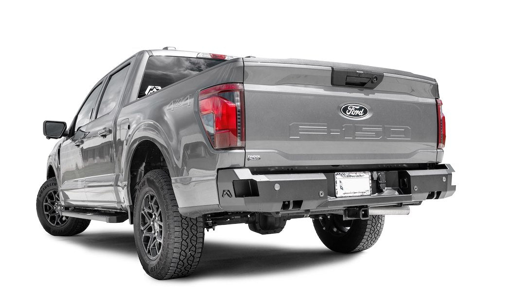 Fab Fours FF24-W6551-1 Formed-Steel Rear Bumper for Ford