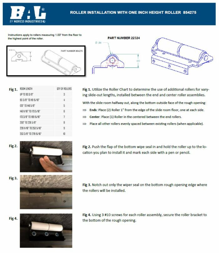 Bal Rv 22324 Slide Out Roller - image 2