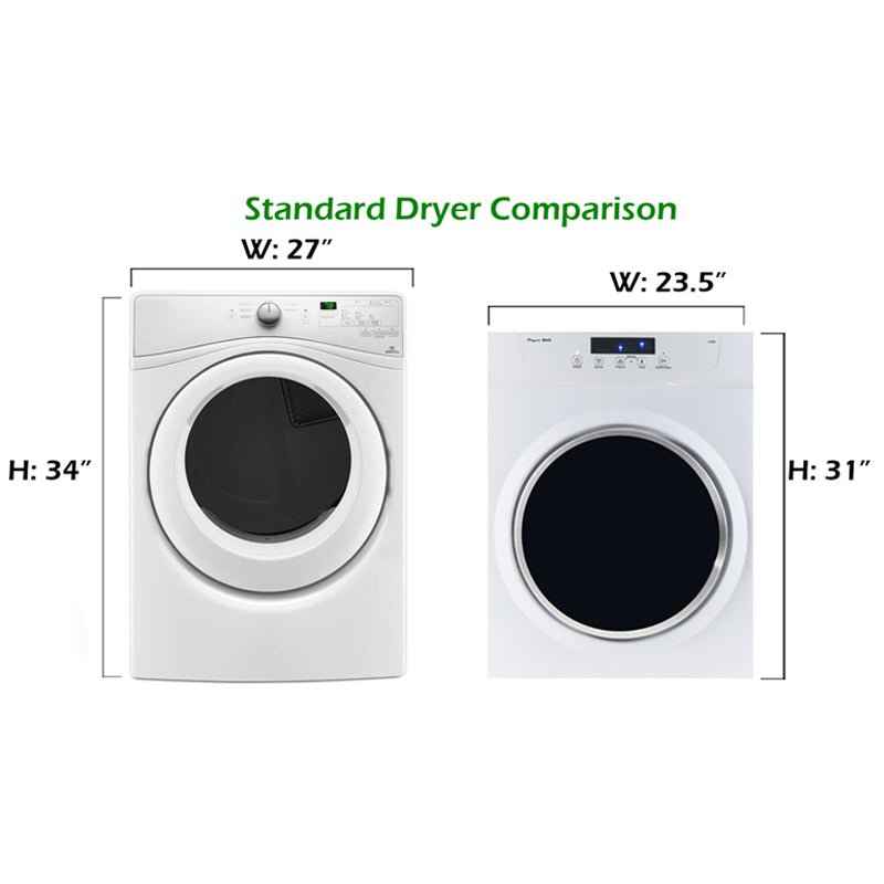 Equator 4.0 Cu. Ft. Vented RV Clothes Dryer – Wall-Mount, White/Silver, 18-860