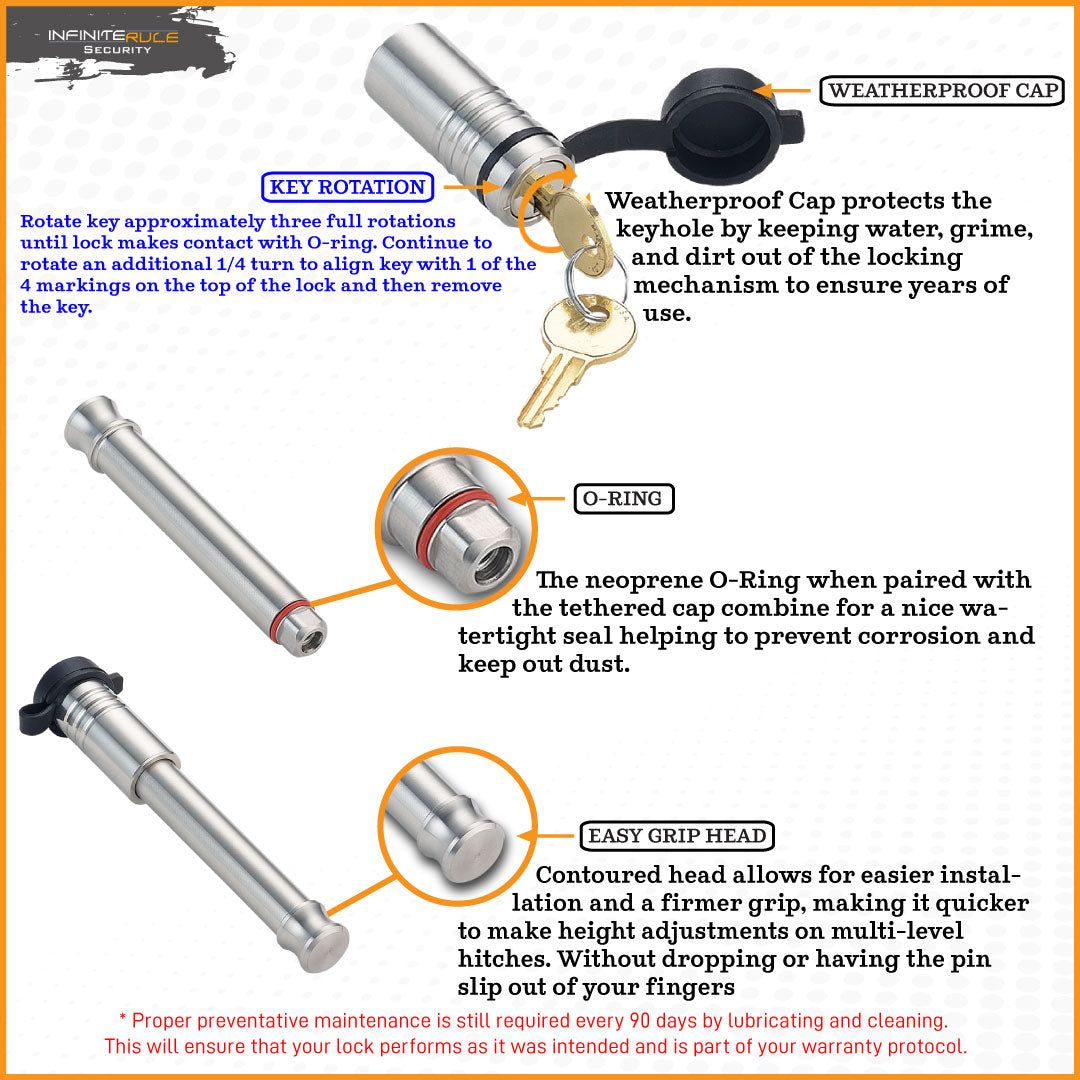Infiniterule 61072-S Trailer Hitch Pin - image 2