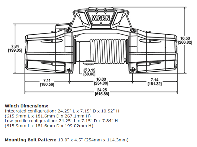 WARN ZEON 12 Platinum 92820 12,000 lb Winch with Wireless Remote