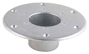RV Table Leg Base – Round Flush Mount 6" Chrome Plated | 013-1112
