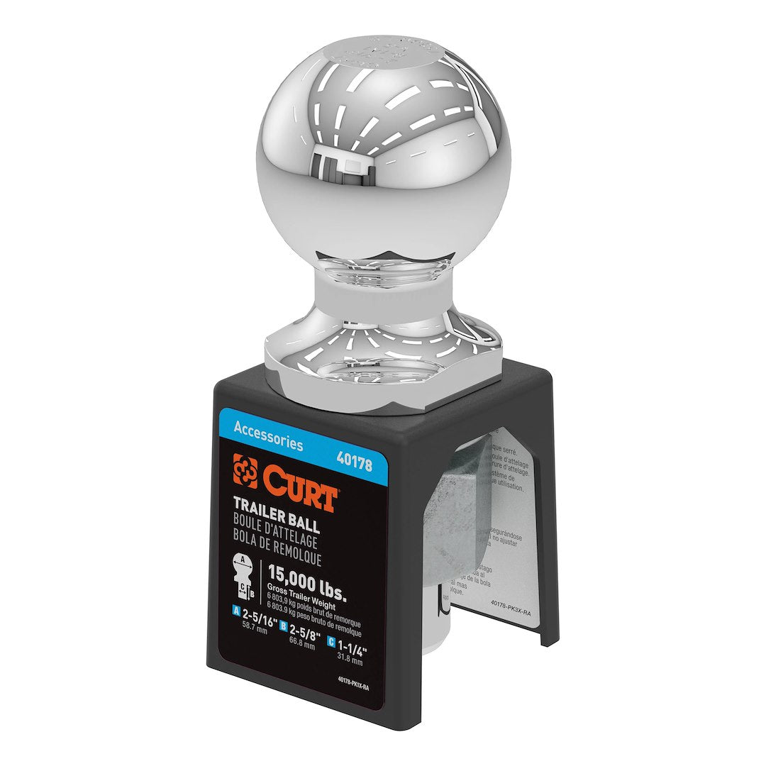 Curt 40178 Trailer Hitch Ball - image 1