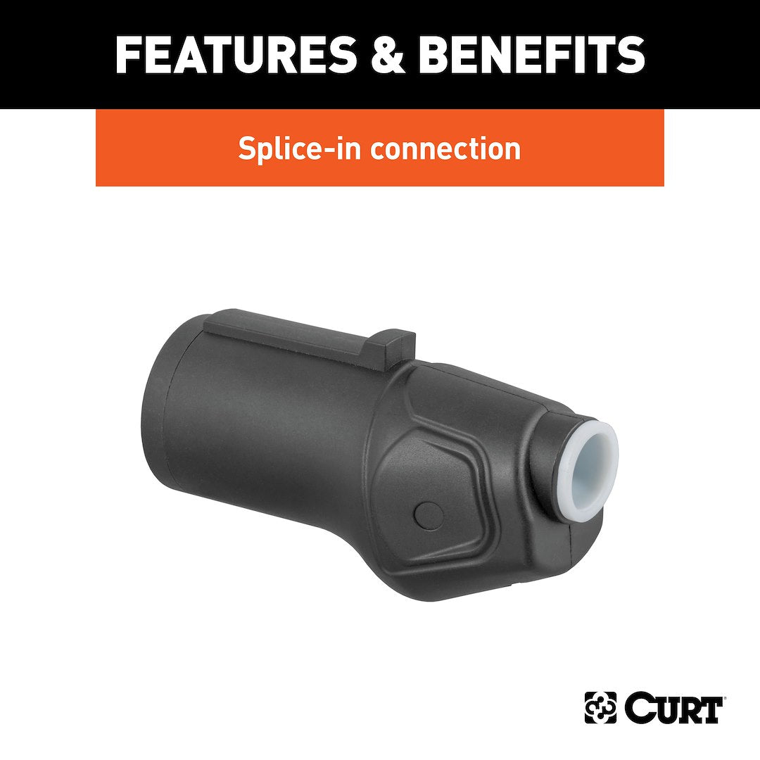 CURT Semi-universal 7 Blade Trailer Wiring Connector (58145)