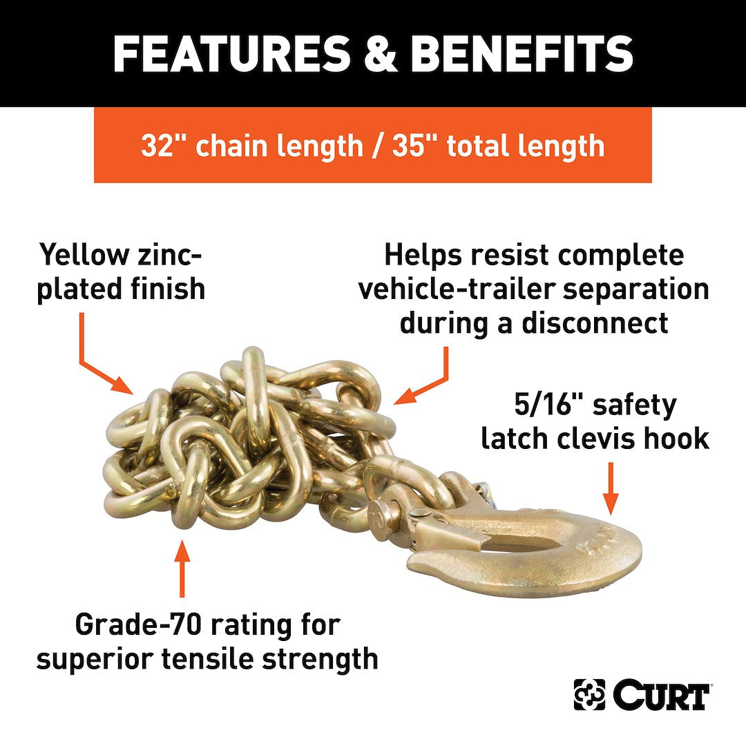 Curt 80304 Trailer Safety Chain - image 2