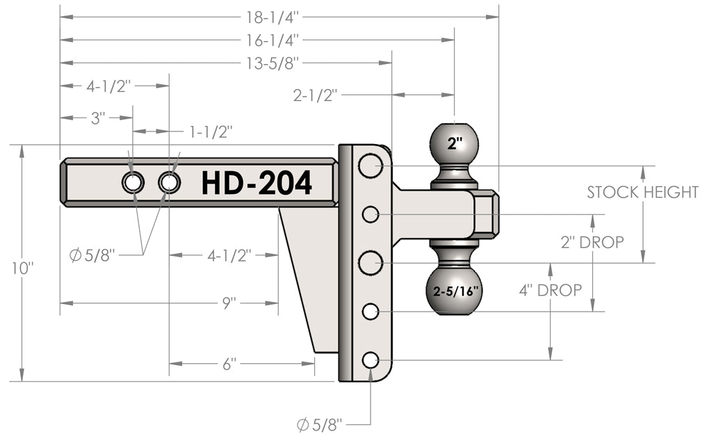 Bulletproof Hitches Hd204 Trailer Hitch Ball Mount - image 3