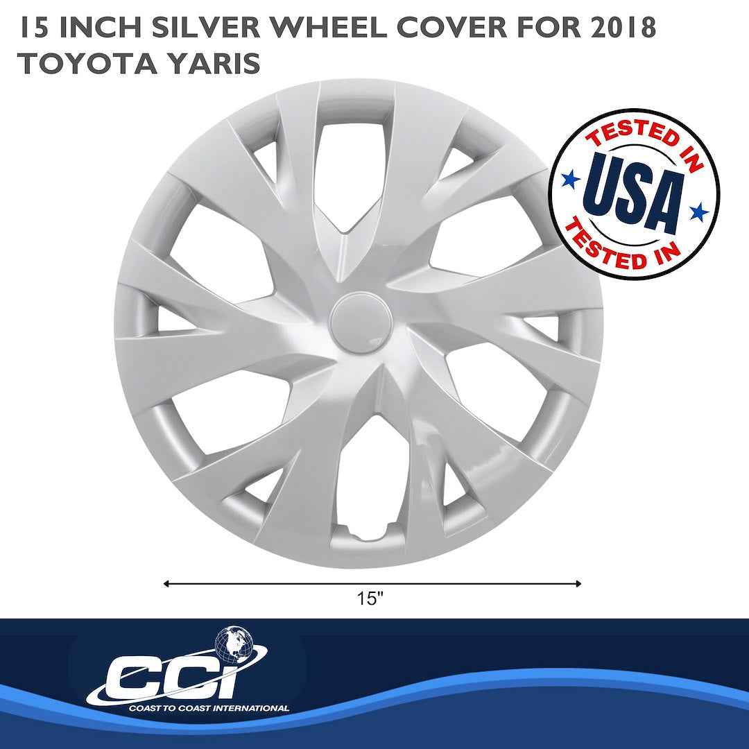 Coast To Coast 53315S Yaris Silver Y-Spoke Covers