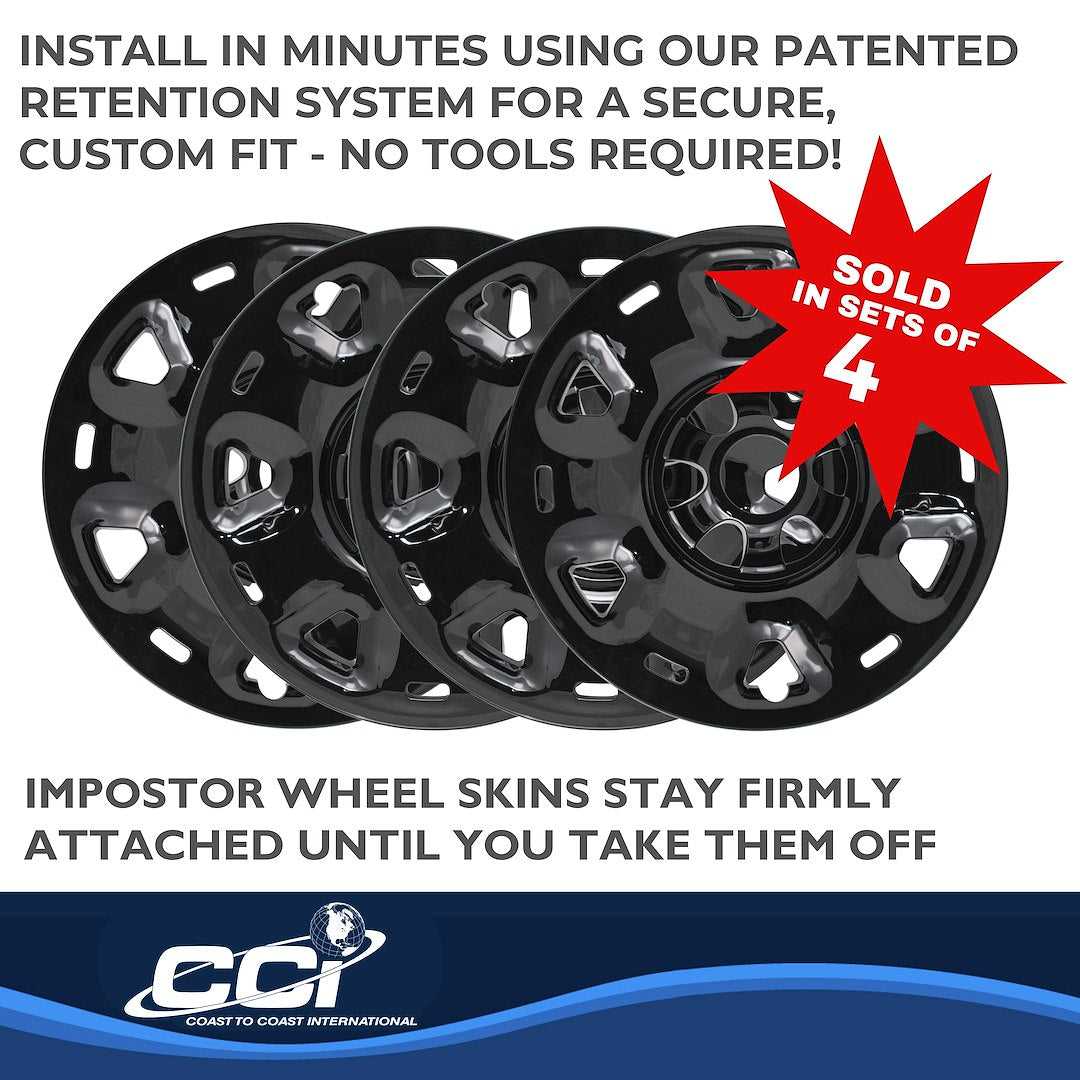 Coast To Coast IMP101BLK Black Titan Impostor Wheel Skins - image 4
