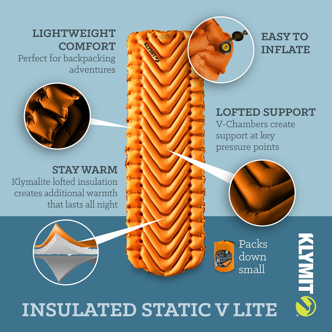 Klymit 06i2or03c Static Sleeping Pad