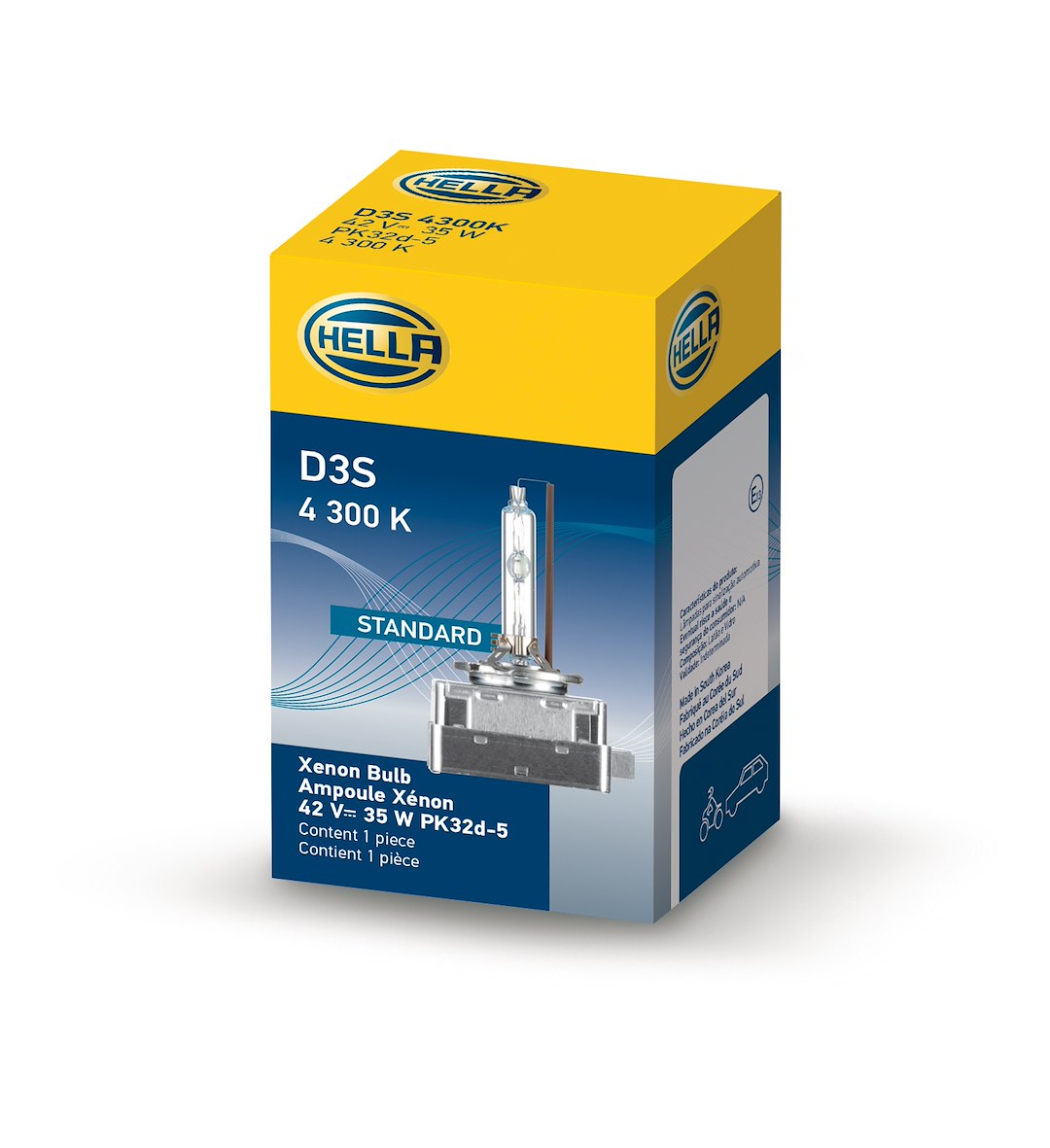 Hella 178560831 D3S 35W Xenon Headlight Bulb