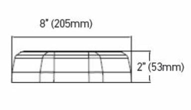 Hella H27995011 MLB 50 Magnetic Amber LED Mini Warning Bar