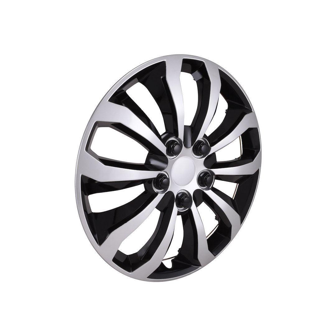 Coast To Coast 106114SB 14-Inch Black/Silver Wheel Covers - image 2