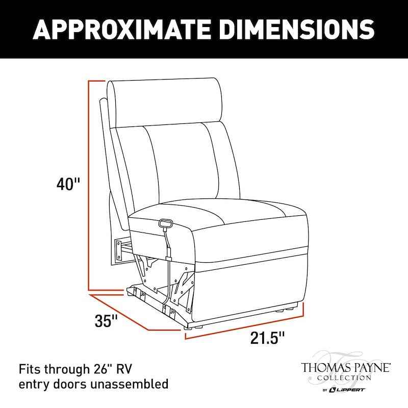 Thomas Payne Center Armless RV Recliner – Norlina – 2020129308